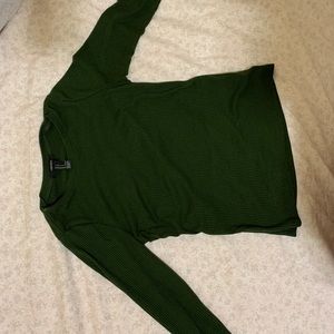 Small olive green long sleeve